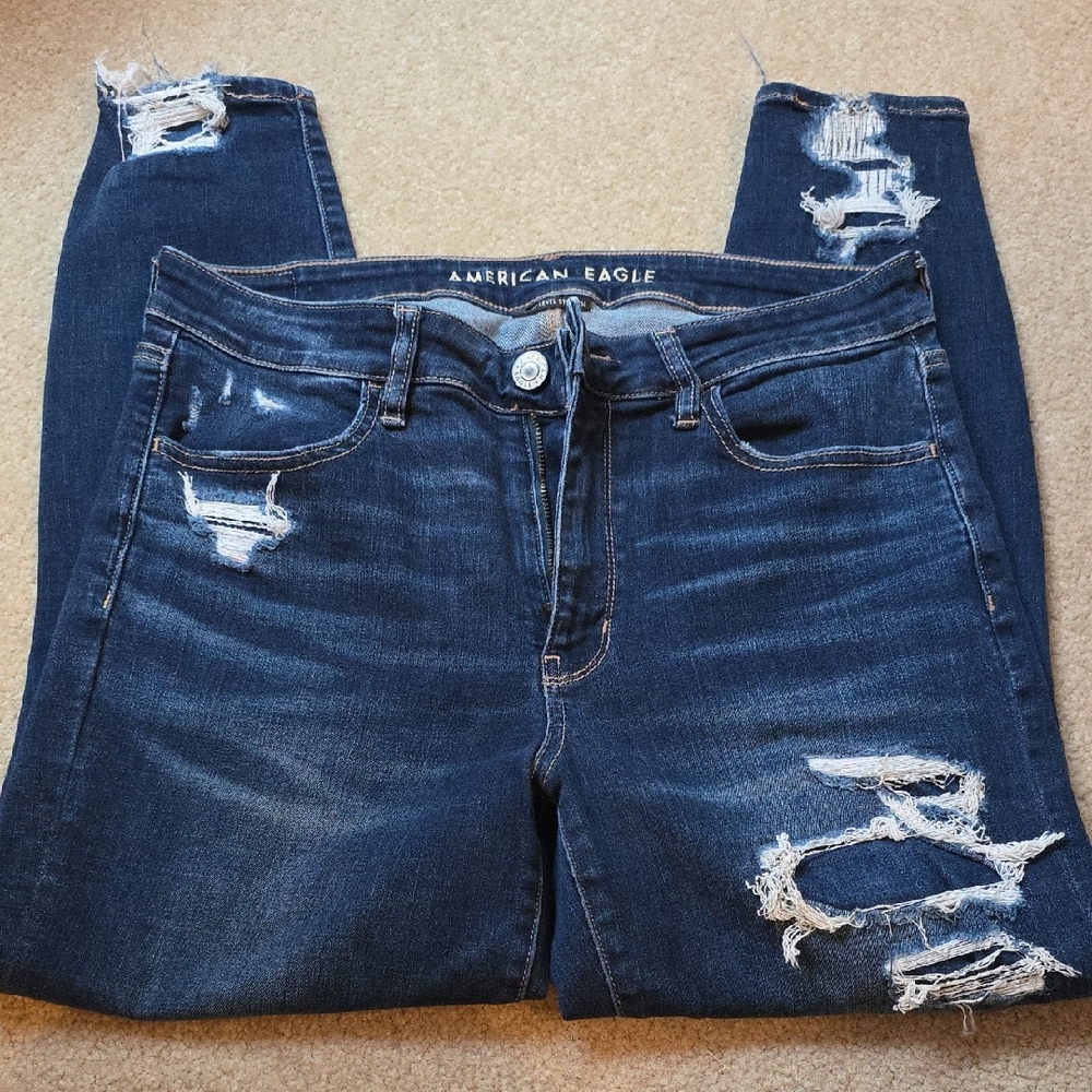 American Eagle High-Rise Jegging Crop — Size 12 Regular